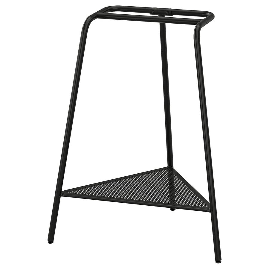 ANFALLARE / TILLSLAG desk, bamboo/black, 140x65 cm IKEA
