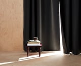 ANNAKAJSA Room darkening curtains, 1 pair, grey/with heading tape, 145x250 cm