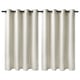 ANNAKAJSA Room darkening curtains, 1 pair, white/with eyelets, 145x137 cm