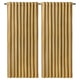 ANNAKAJSA Room darkening curtains, 1 pair, yellow-brown/with heading tape, 145x165 cm