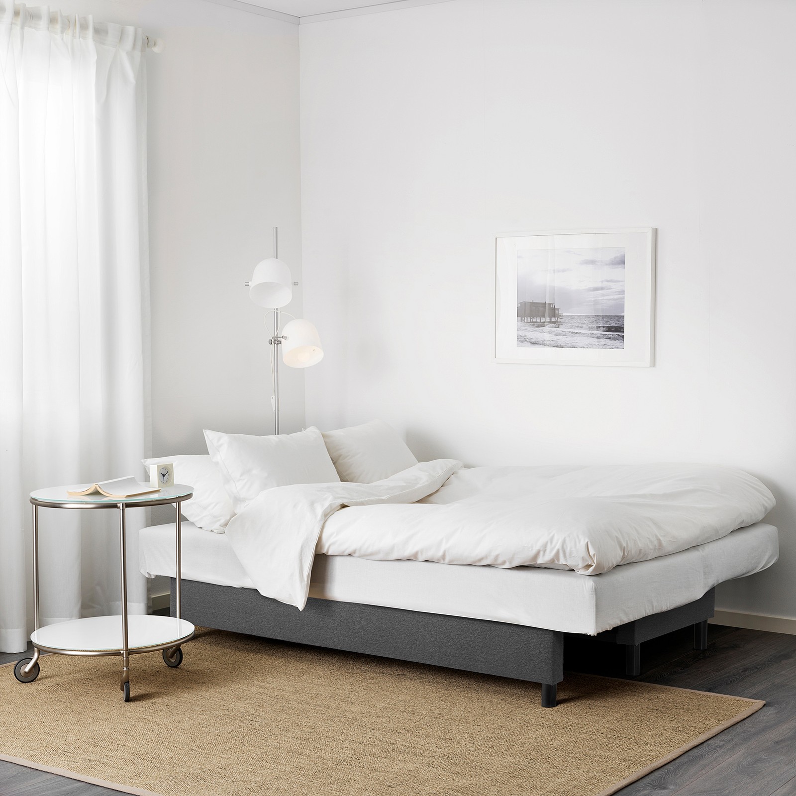 ASARUM Knisa dark grey, 3seat sofabed IKEA