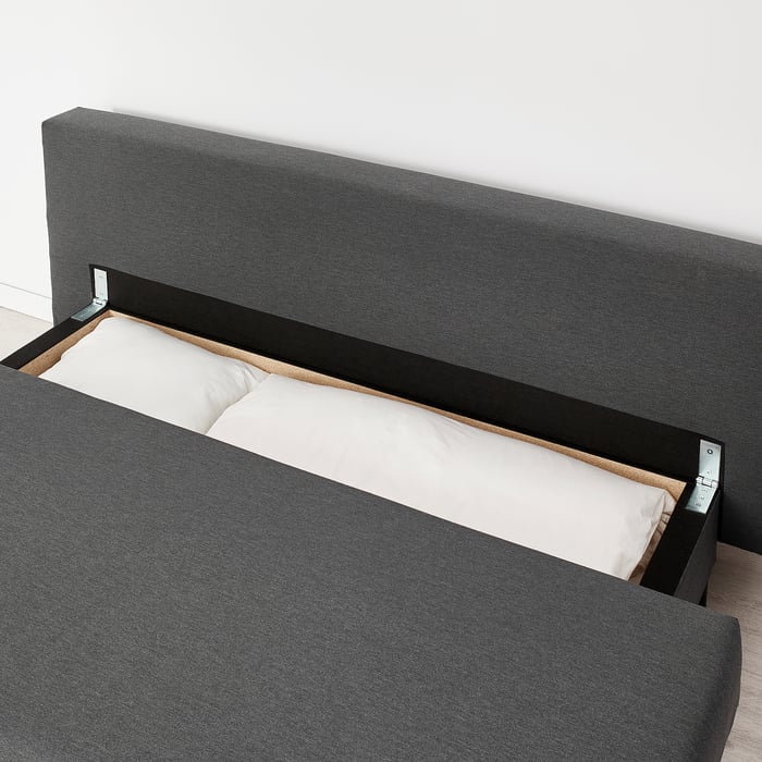 ASARUM Knisa dark grey, 3seat sofabed IKEA
