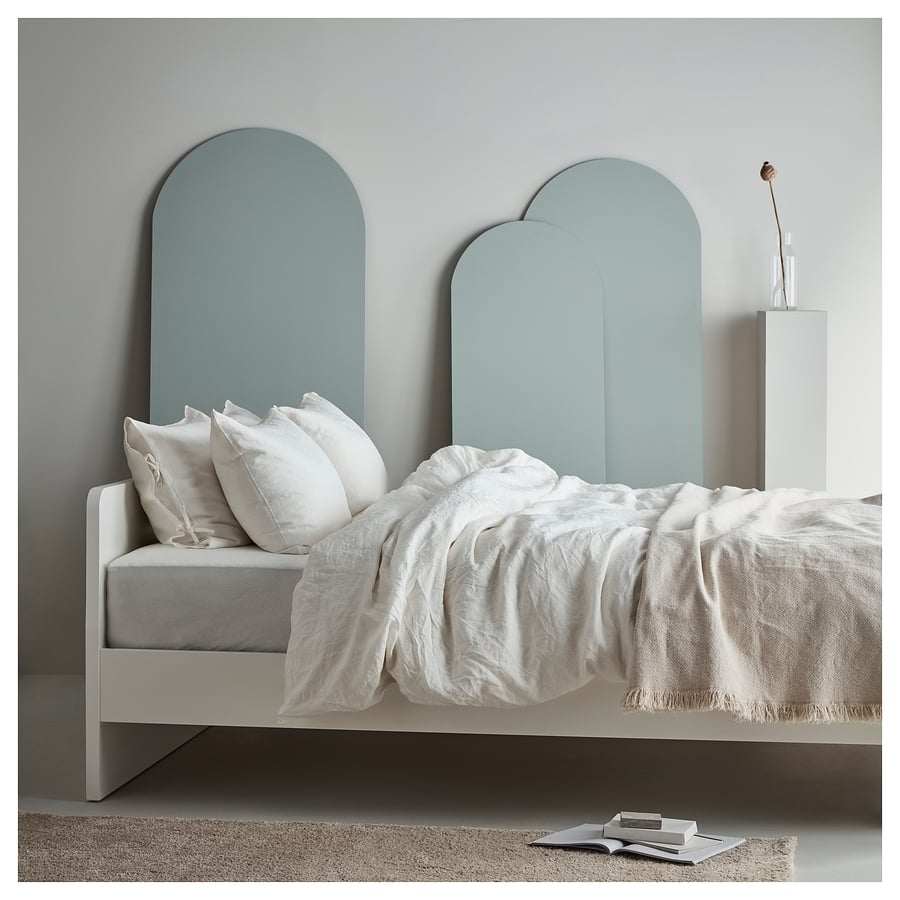 ASKVOLL White, double bed frame IKEA