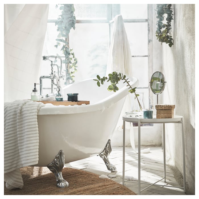 AVMÅLA scented pillar candle, Crisp mint/dark green, 30 hr IKEA