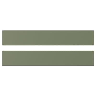 AXSTAD Drawer front, grey-green, 60x10 cm