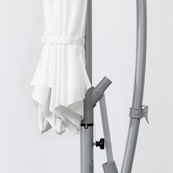 BAGGÖN cantilever parasol, white, 250 cm IKEA