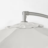 BAGGÖN Parasol, hanging, white, 250 cm