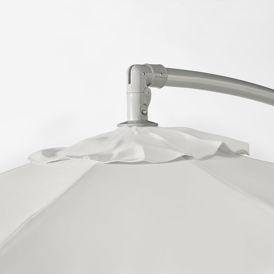 BAGGÖN cantilever parasol, white, 250 cm IKEA