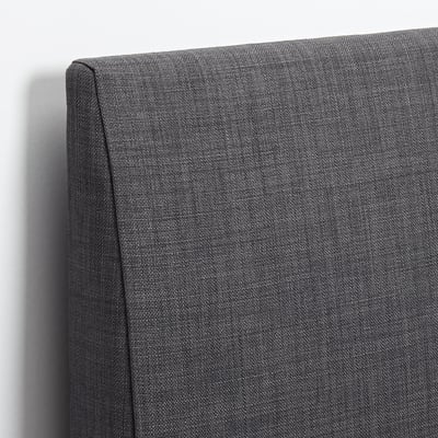 BALESTRAND Headboard, Skiftebo grey, Standard Double