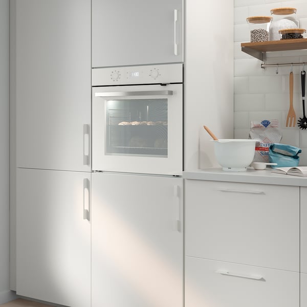 Bejublad Forced Air Oven White Glass Ikea