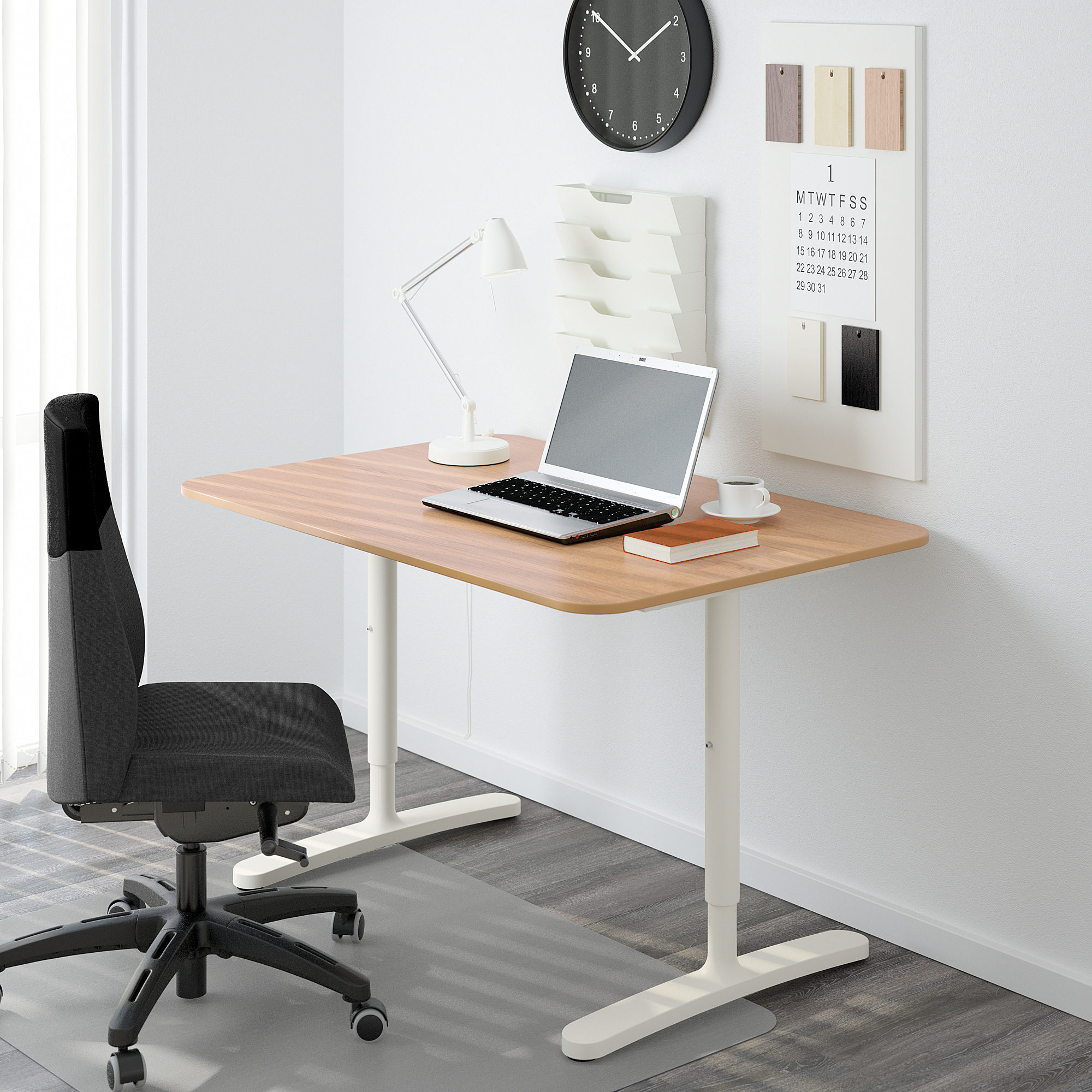 BEKANT oak veneer, Table top, 120x80 cm IKEA