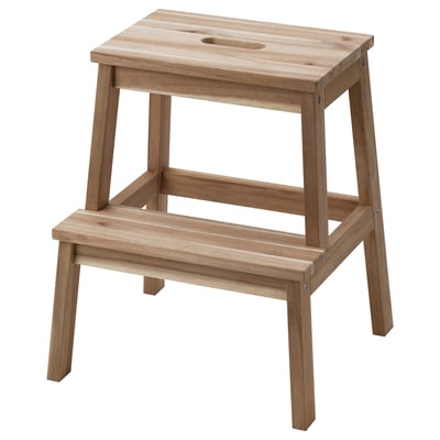 BEKVÄM Step stool, acacia, 50 cm