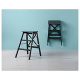 BEKVÄM Step stool, black, 63 cm
