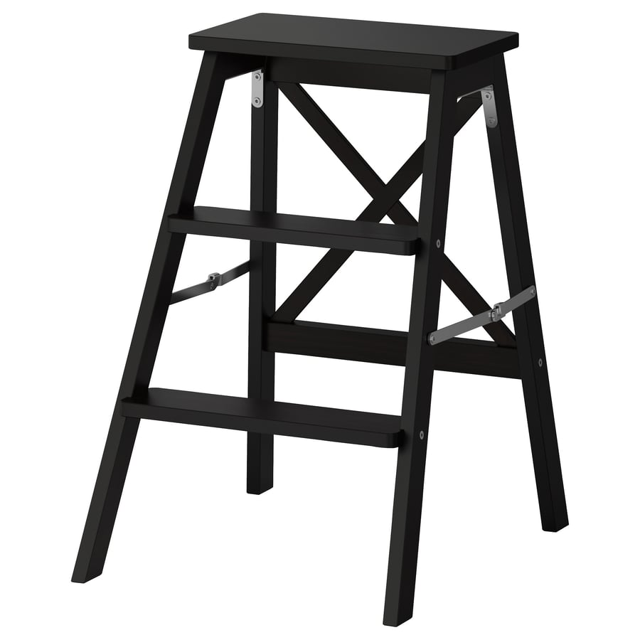 BEKVÄM black, stepladder, 3 steps IKEA