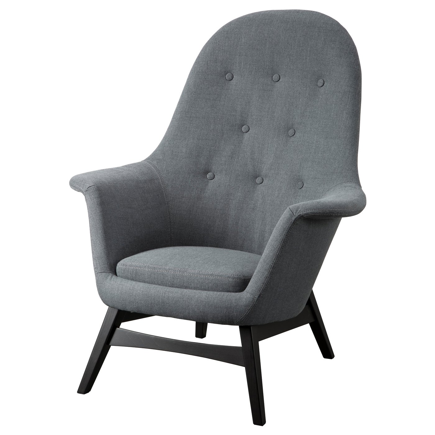 Benarp Nordvalla Dark Grey Armchair Ikea