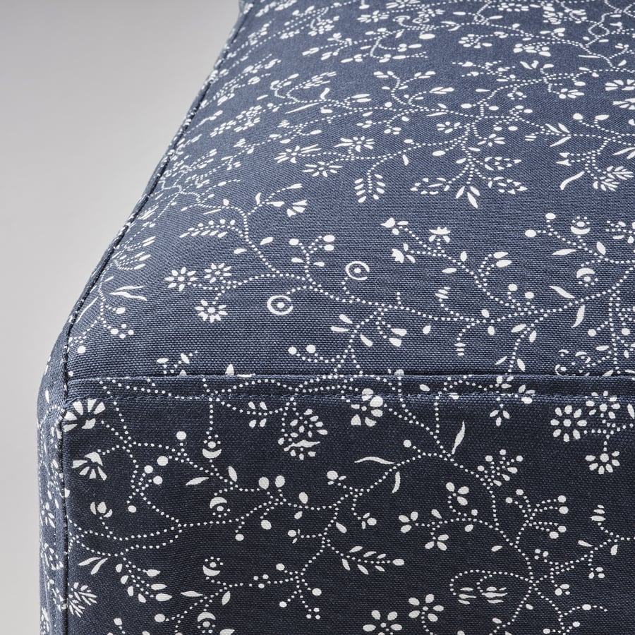 BERGMUND dining chair cover, medium long, Ryrane dark blue IKEA