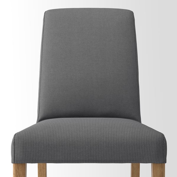 BERGMUND Chair, oak effect/Nykvarn grey