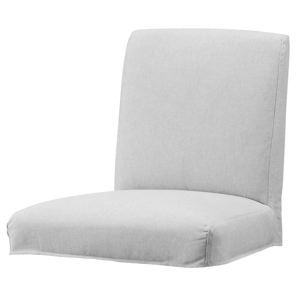 BERGMUND Cover for bar stool with backrest, Ramna light grey