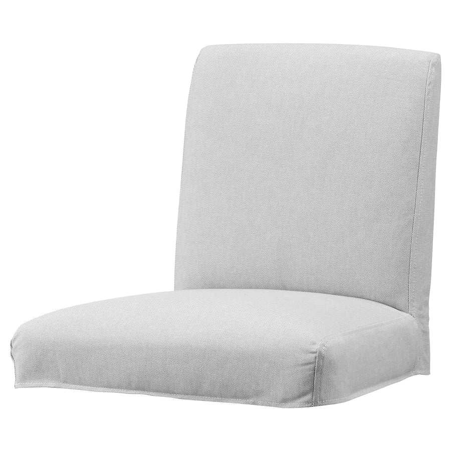 BERGMUND cover for bar stool with backrest, Ramna light grey IKEA