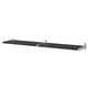 BERGSHULT / GRANHULT Wall shelf, brown-black/nickel-plated, 160x30 cm