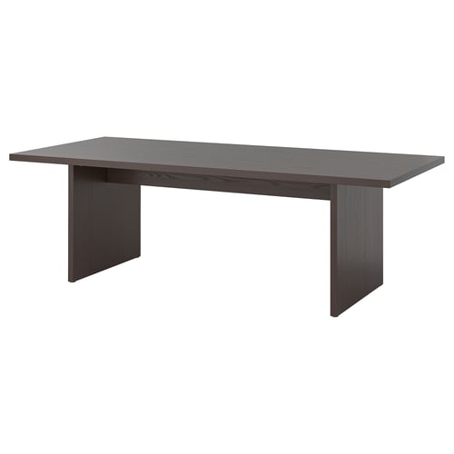 BERGSHYTTAN Table - dark brown ash veneer 240x93 cm