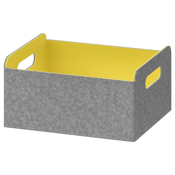 BESTÅ Box, yellow, 25x31x15 cm