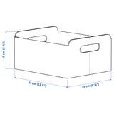 BESTÅ Box, yellow, 25x31x15 cm