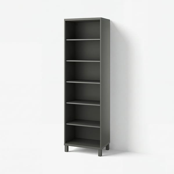 BESTÅ Cabinet unit, dark grey, 60x40x202 cm