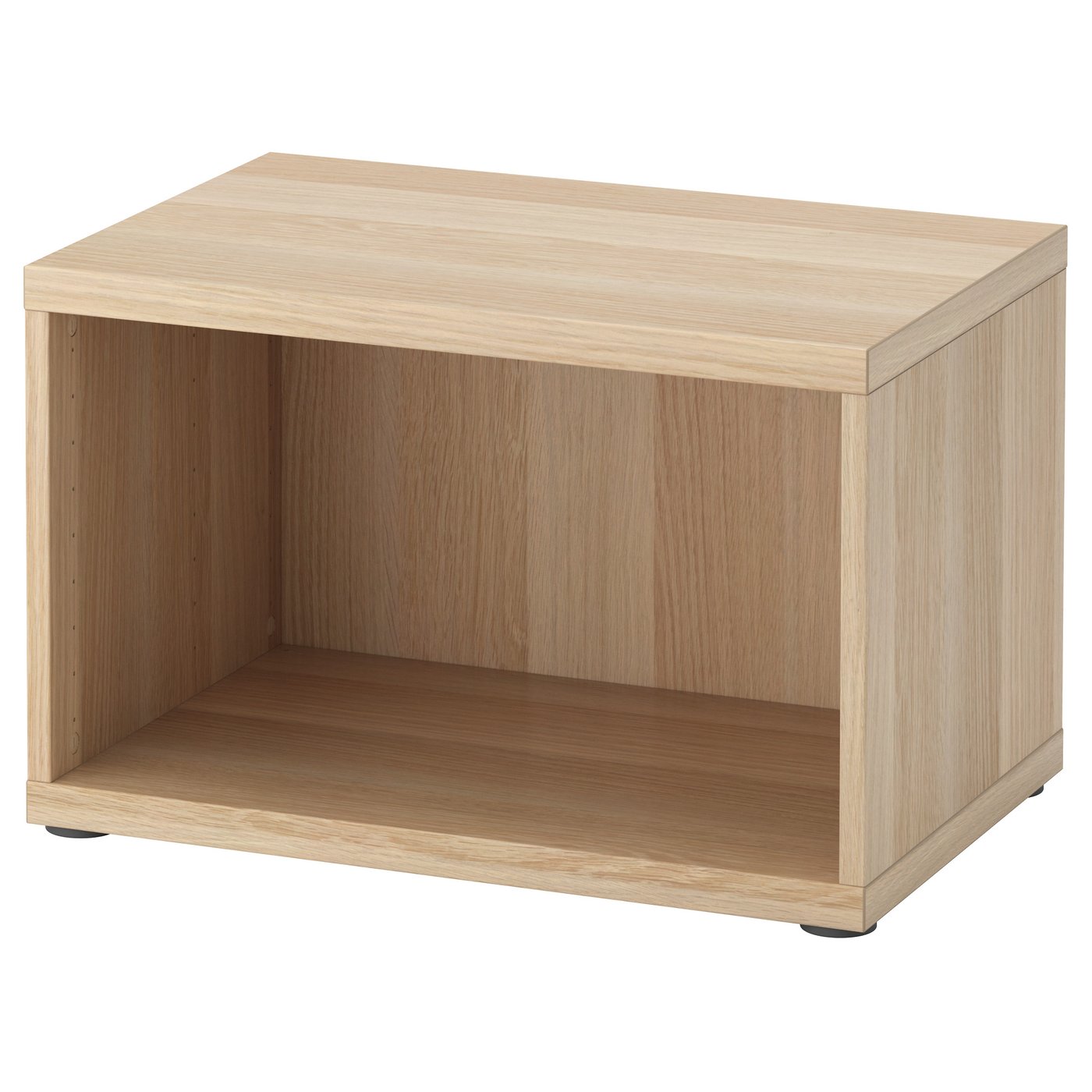 BESTÅ Frame - white stained oak effect 60x40x38 cm