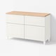 BESTÅ Storage combination w doors/drawers, white/Smeviken/Kabbarp white, 120x42x76 cm