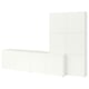 BESTÅ Storage combination with doors, white Lappviken/white, 300x42x193 cm