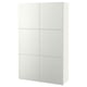 BESTÅ Storage combination with doors, white/Laxviken white, 120x42x193 cm