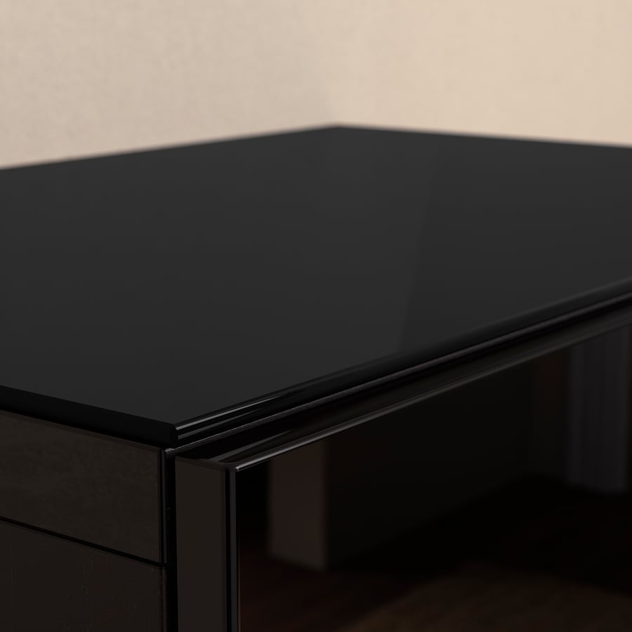 BESTÅ top panel, glass black, 60x40 cm IKEA