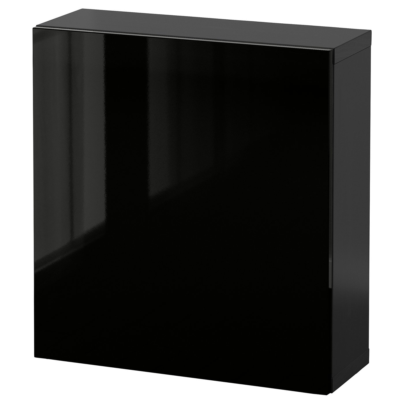 BESTÅ wall mounted blackbrown/Selsviken black, 60x22x64 cm IKEA