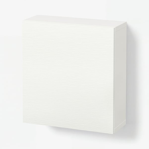 BESTÅ Wall-mounted cabinet combination, white/Laxviken white, 60x22x64 cm
