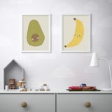 BILD Poster, Avocado and Banana, 30x40 cm
