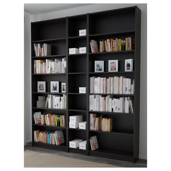 BILLY blackbrown, Bookcase, 200x28x237 cm IKEA