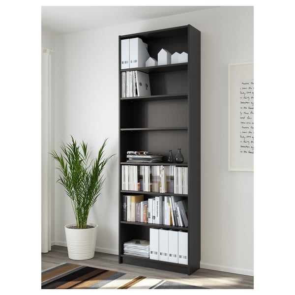 BILLY black-brown, Bookcase, 80x28x237 cm - IKEA