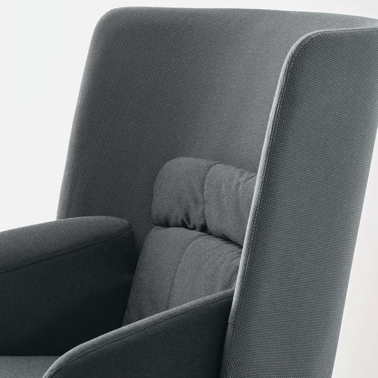 BINGSTA highback armchair, Vissle/Kabusa dark grey IKEA