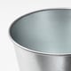 Ikea BINTJE - Set of 10 pots for plants in galvanized steel, 9 cm