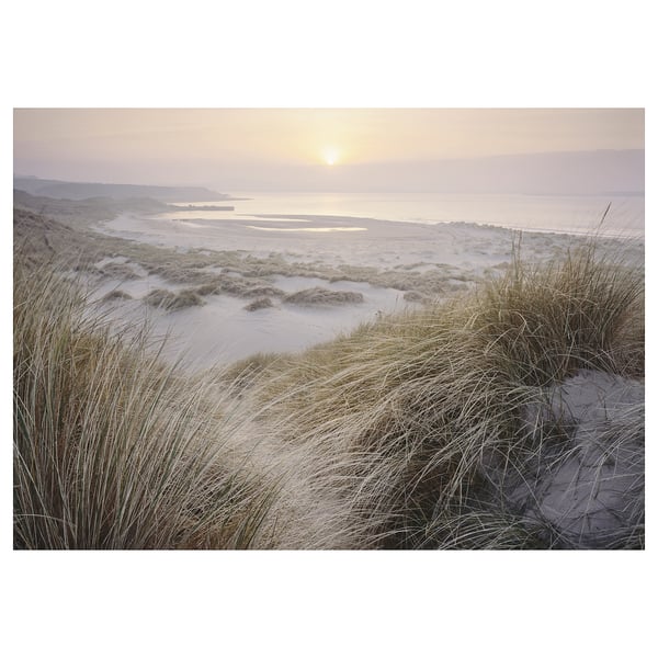 BJÖRKSTA Picture, shore in the dawn, 200x140 cm