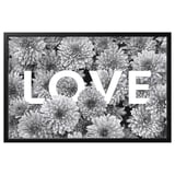 BJÖRKSTA Picture with frame, flower love/black, 118x78 cm