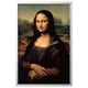 BJÖRKSTA Picture with frame, Mona Lisa/aluminium-colour, 78x118 cm