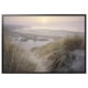 Option: BJÖRKSTA Picture with frame, shore in the dawn/black, 200x140 cm