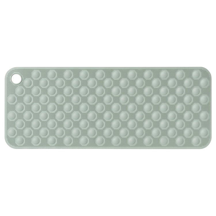 BLÅSJÖN bathtub mat, greygreen, 33x84 cm IKEA