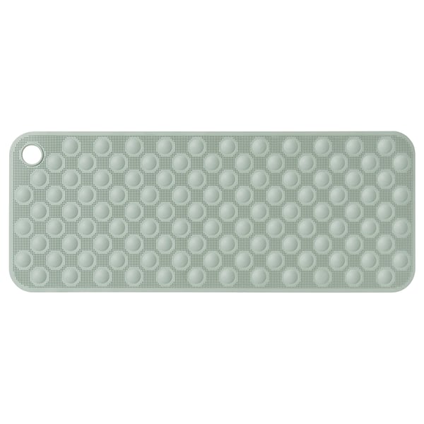 BLÅSJÖN bathtub mat, greygreen, 33x84 cm IKEA