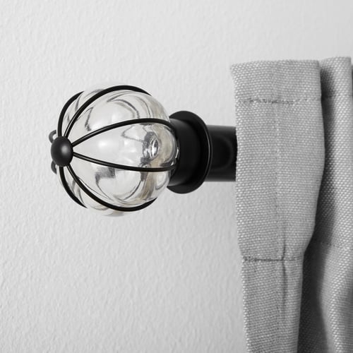 BLÅST finials, 1 pair, black IKEA