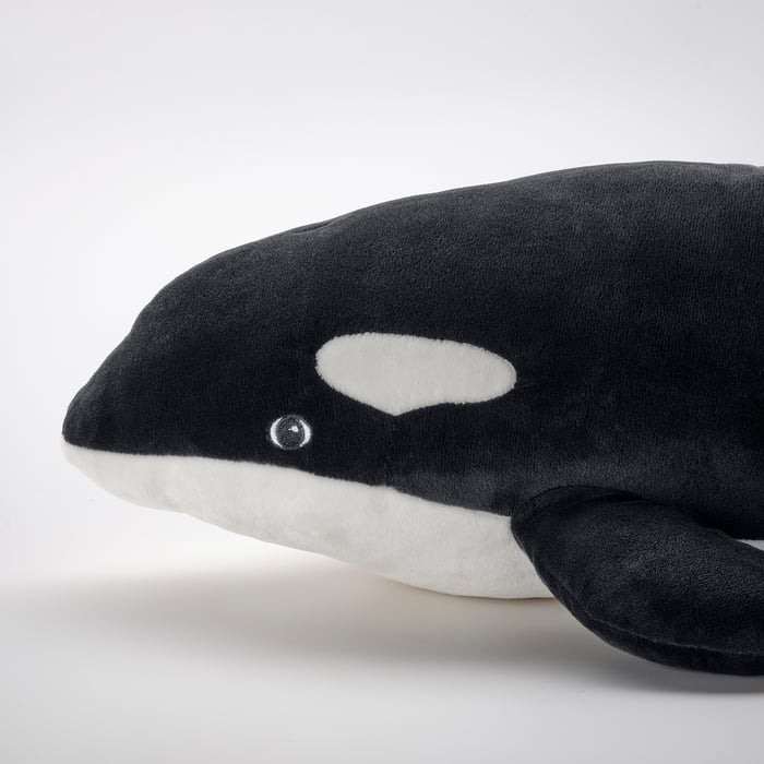BLÅVINGAD soft toy, orca/black white, 60 cm IKEA