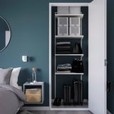 BOAXEL Shelving unit, white, 62x40x201 cm