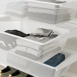 BOAXEL Wardrobe combination, white, 125x40x201 cm